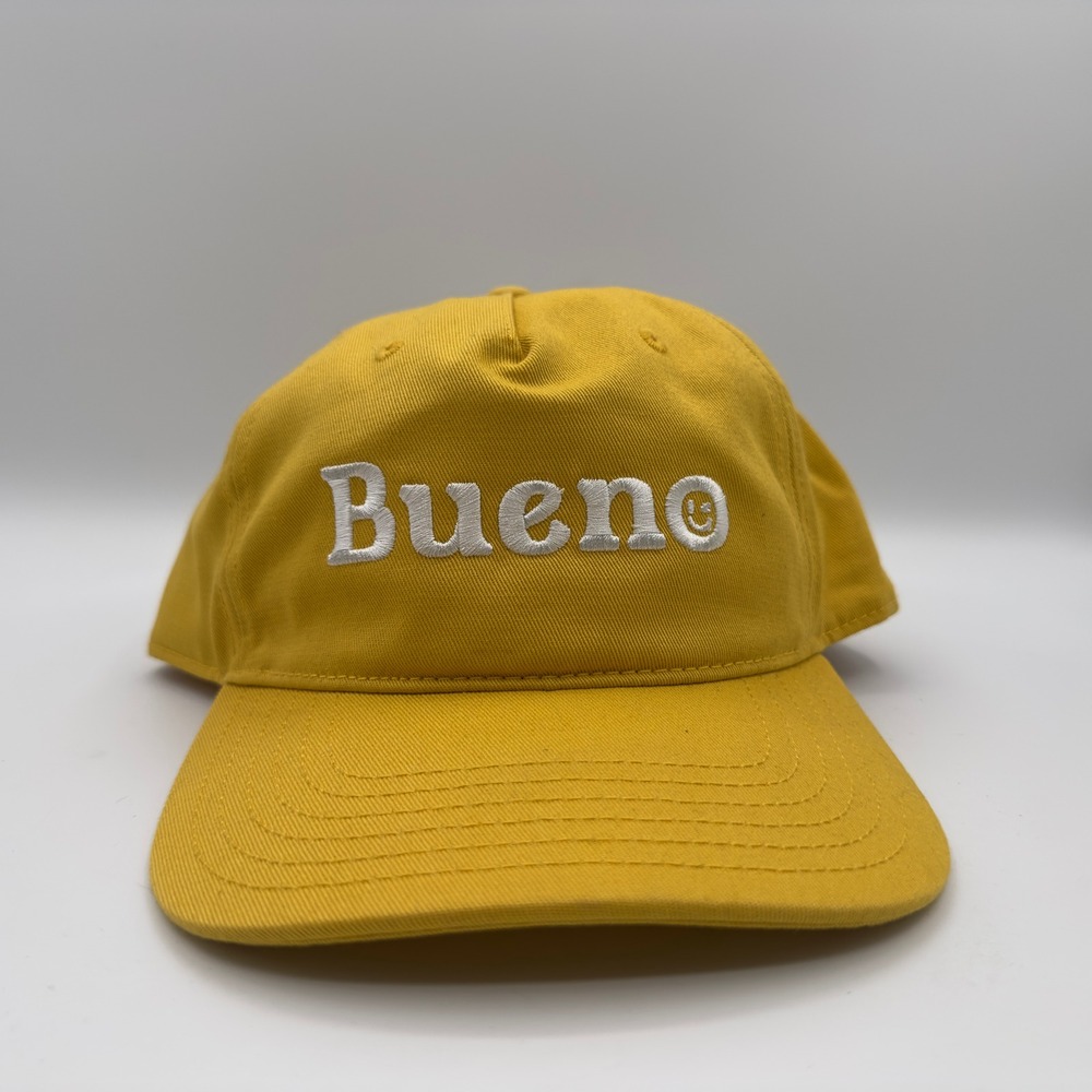 Bueno Hat Snapback Cap One Size New Mustard Yellow Cotton Streetwear Graphic